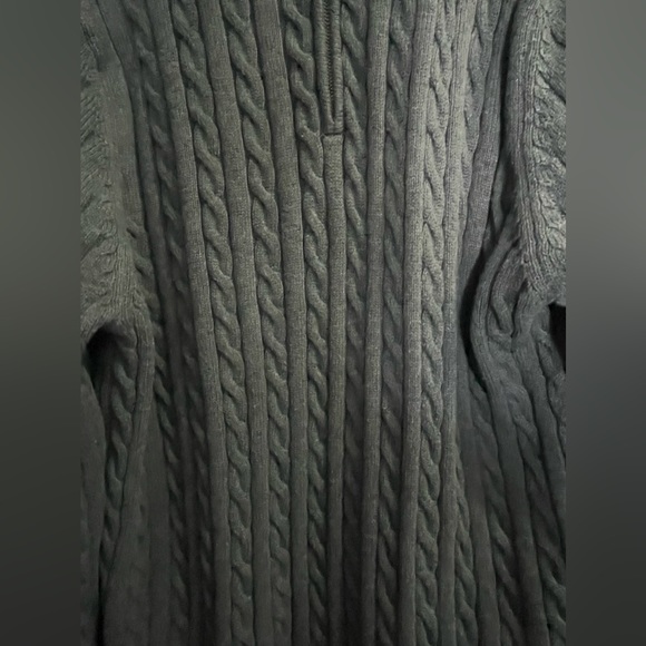 NWOT Denver Hayes Mens Cable Knit 🧶 Sweater w/ Zipper at Neck!! - Picture 8 of 8